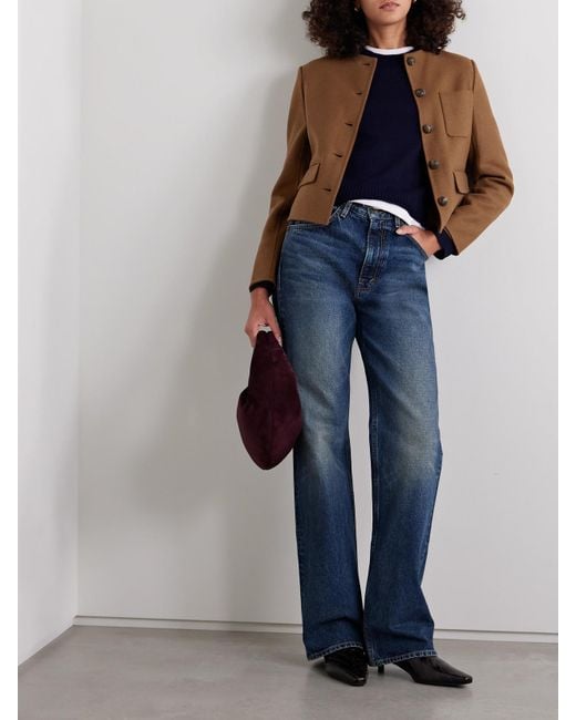 Veste Raccourcie En Laine Mélangée Lyssa Veronica Beard en coloris Brown