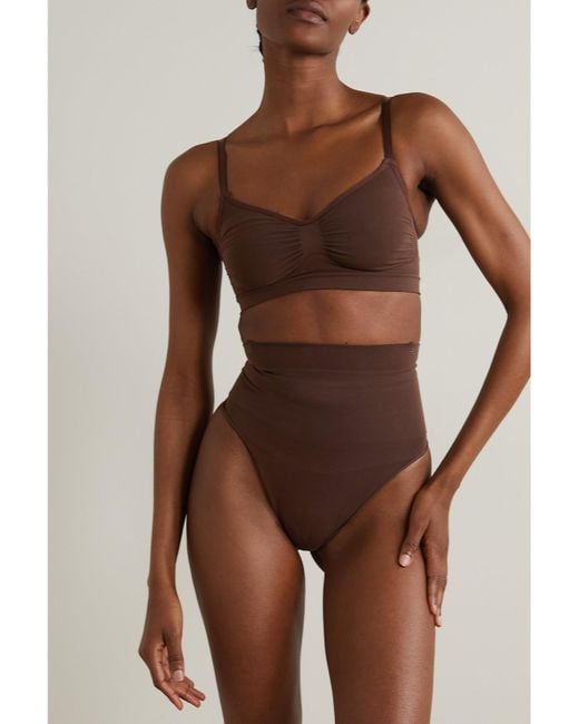 Skims Brown Seamless Sculpt Bralette – Cocoa– Soft-Bh