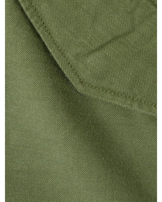 R13 Green Marianne Cotton Shorts