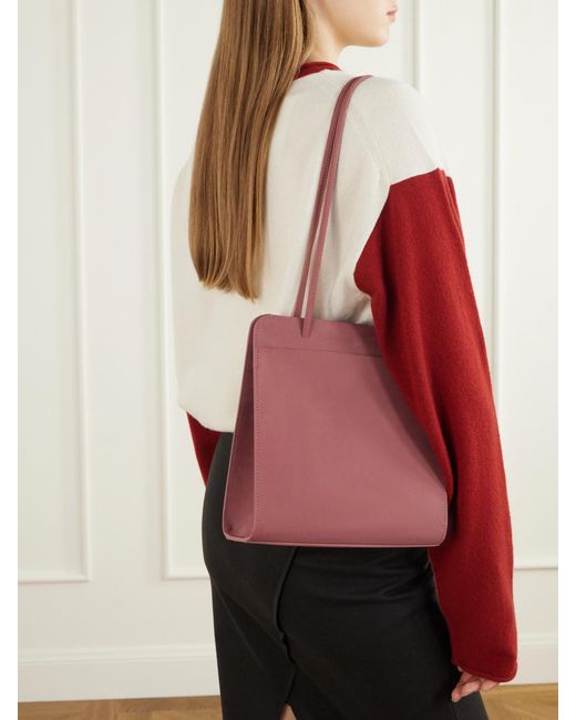 Faune Pink Lisse Suede Tote