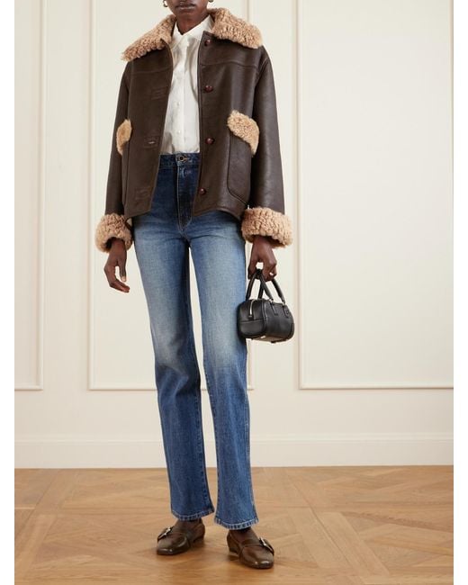 Bally Brown Shearling Jacket