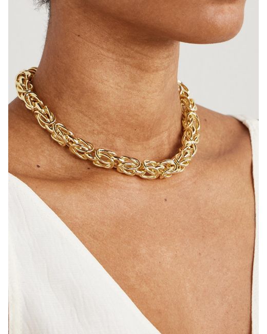 Collier En Plaqué Or Byzantine Totême  en coloris Metallic
