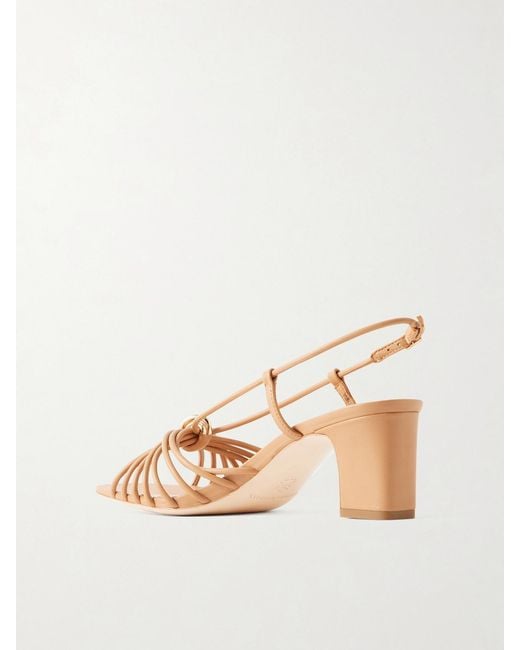 Loeffler Randall Natural Minna Leather Slingback Sandals