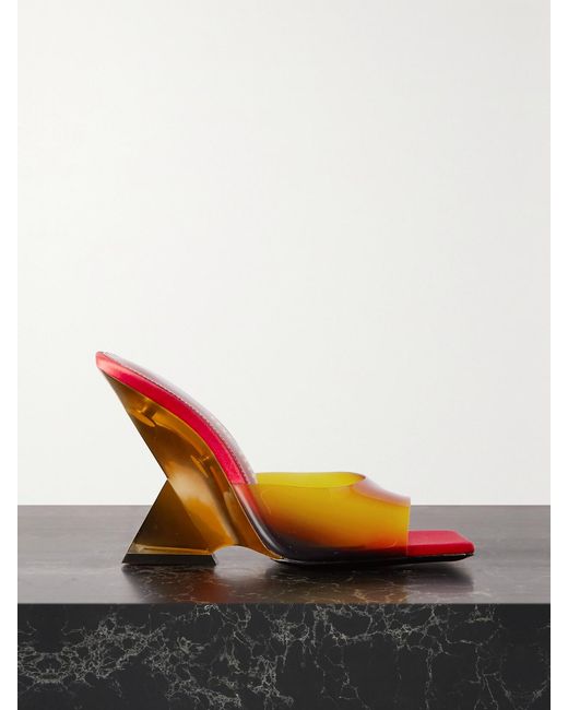 The Attico Red Cheope Dégradé Pvc Mules