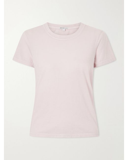 James Perse Pink Vintage Boy Cotton T-Shirt
