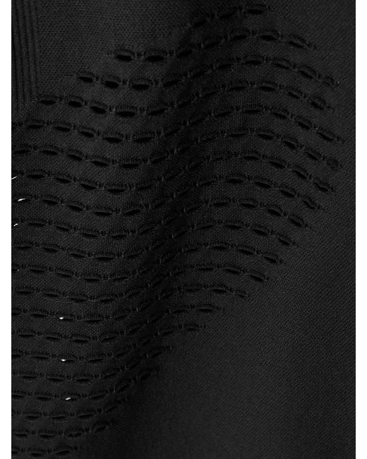 Adidas By Stella McCartney Black Truestrength Leggings Aus Recyceltem Stretch-Jersey Mit Eingewebtem Logo
