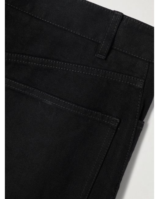 Alaïa Black Jeans Mit Weitem Bein Und Reißverschluss