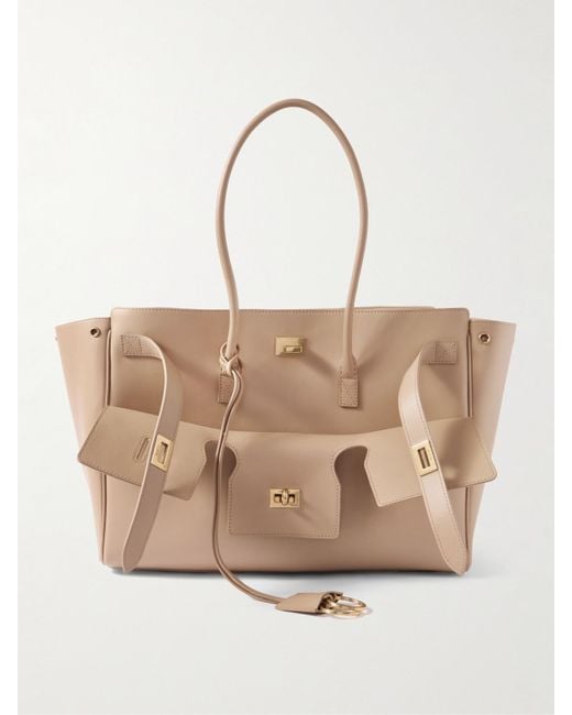 Balenciaga Natural Bel Air Medium Leather Tote