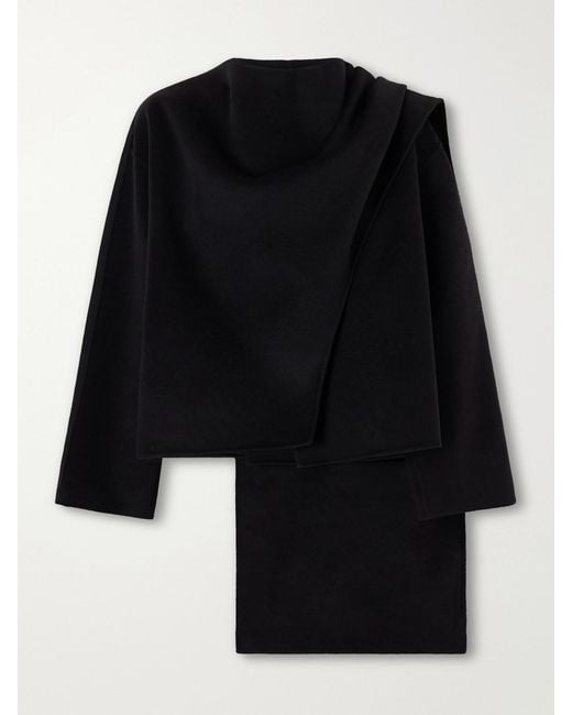 arch4 Black Halehurst Cape-Effect Wool, Cashmere And Silk-Blend Jacket
