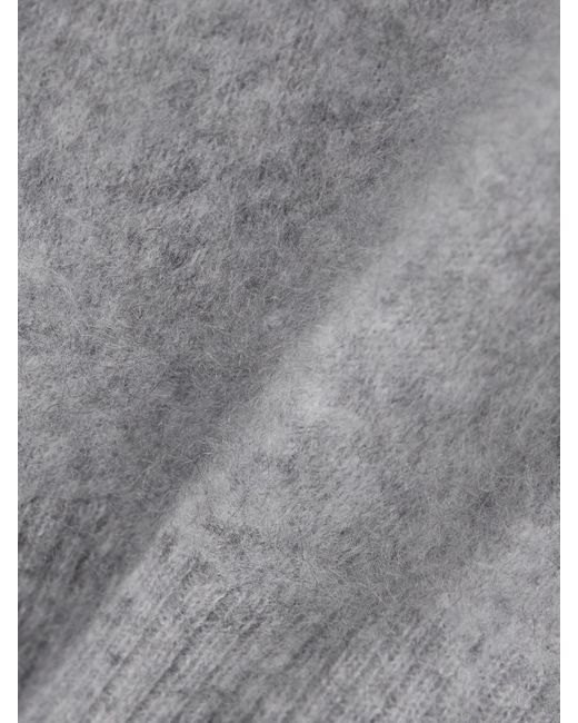 Veronica Beard Gray Pippen Pullover Aus Gebürstetem Kaschmir