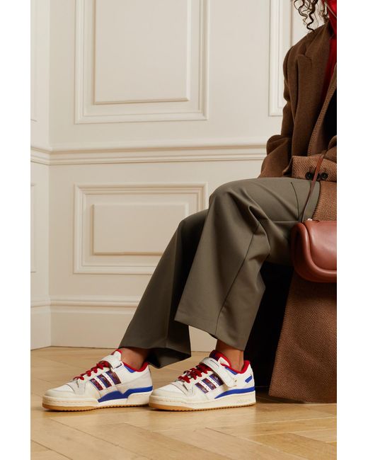 Baskets En Cuir Et En Daim Forum 84 adidas Originals pour homme en coloris  Blanc | Lyst