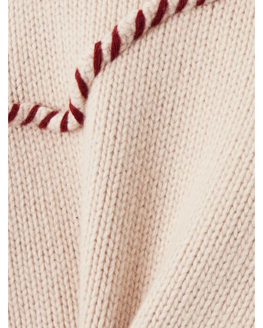 Fortela Natural Pullover Aus Einer Woll-Kaschmirmischung Mit Troddeln