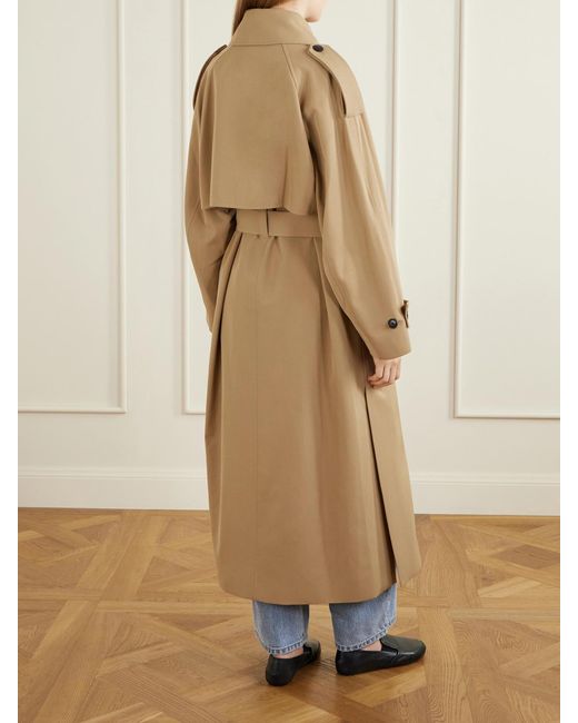 Rohe Natural Classic Double-Breasted Gabardine Trench Coat