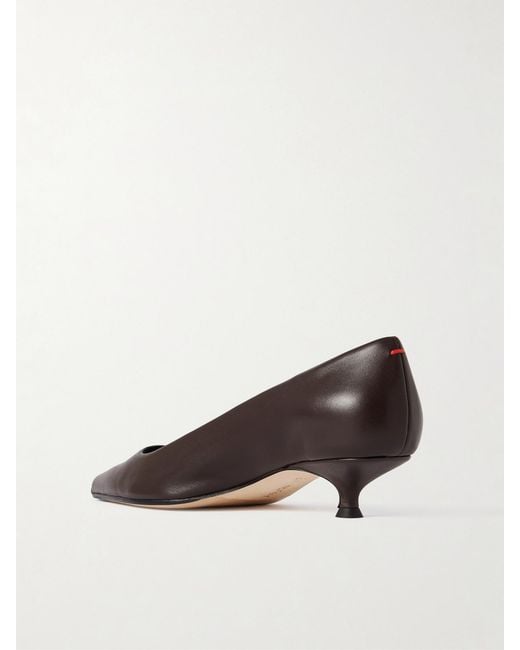Aeyde Brown Cari Leather Pumps