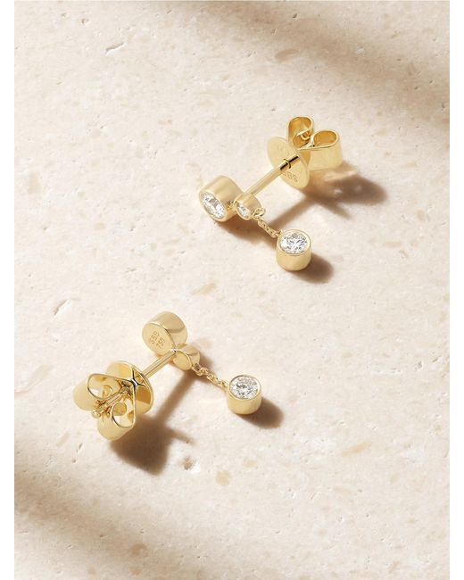 Sophie Bille Brahe Natural Lou Diamant 18-Karat Recycled Diamond Earrings