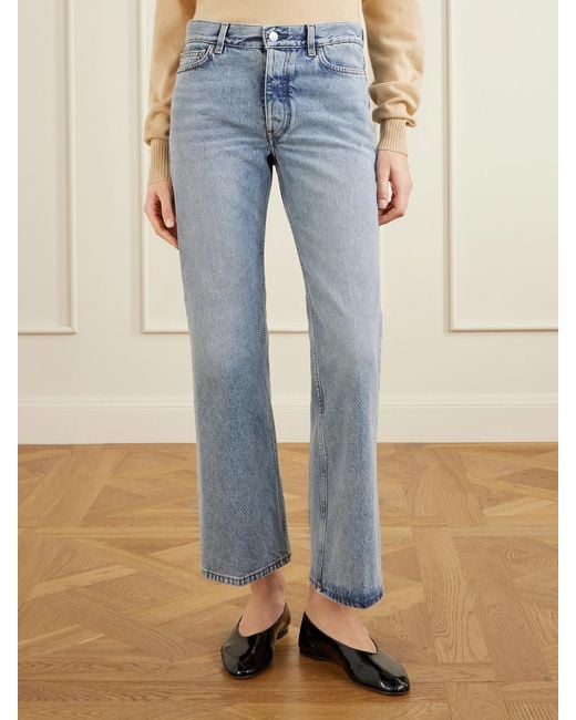 Totême Blue Kick Organic Flared Jeans