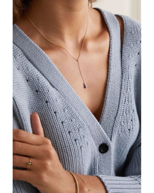 Jennifer Meyer Natural 18-Karat, And Diamond Necklace