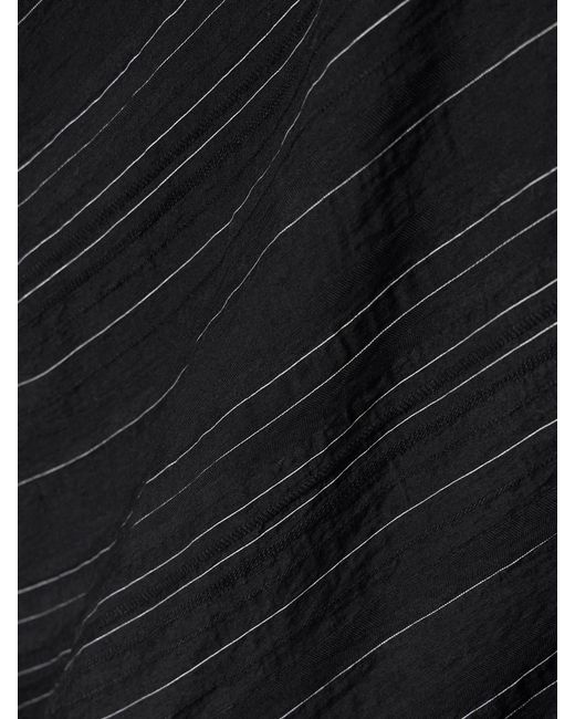 Proenza Schouler Black Trina Belted Striped Voile Top
