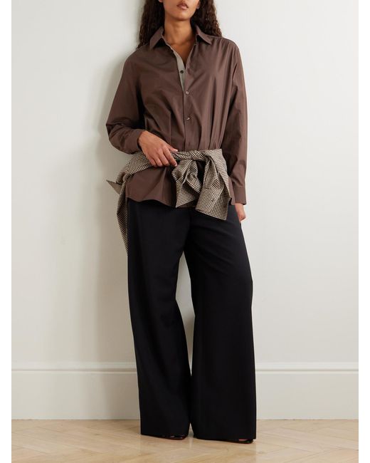 Kallmeyer Brown Cotton-Poplin Shirt