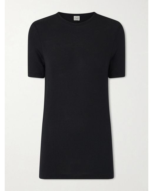 Totême Black Jersey T-Shirt