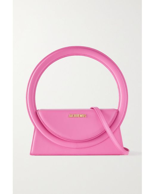 Jacquemus Rond Leather Shoulder Bag in Pink - Lyst