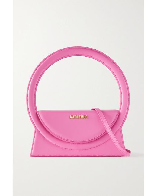 Jacquemus Rond Leather Shoulder Bag in Pink Lyst