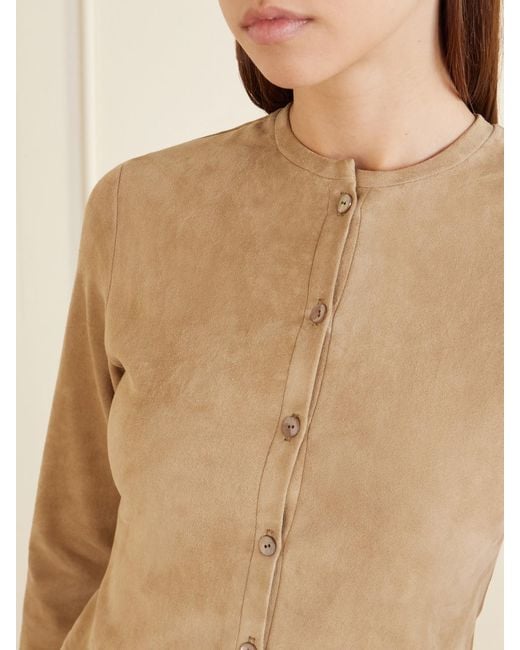 Stouls Natural Astrid Suede Cardigan