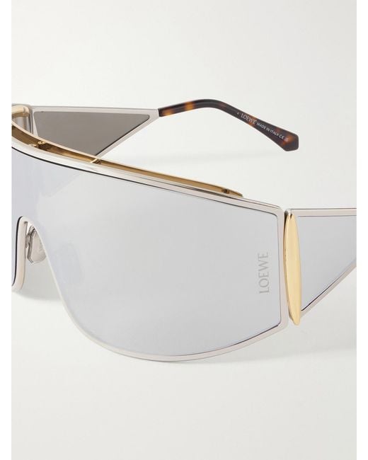 Loewe Metallic Speed Shield Mask Metal Sunglasses