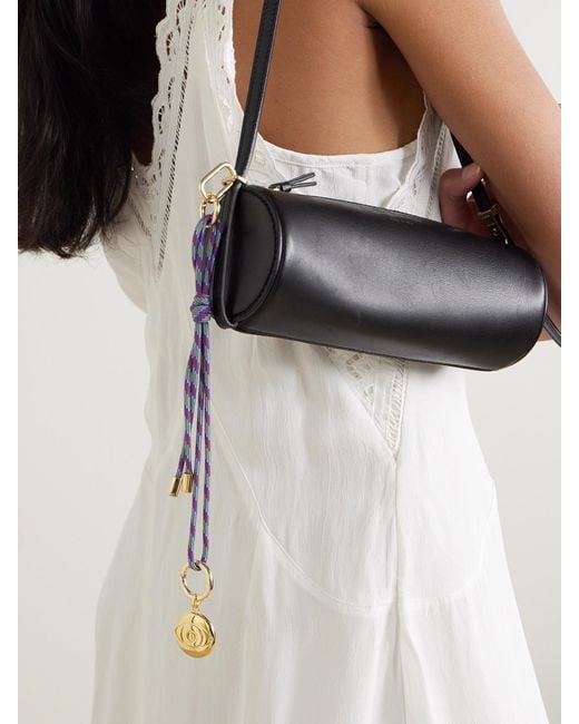 Joolz by Martha Calvo Blue Evil Eye-Plated Striped Cord Bag Charm