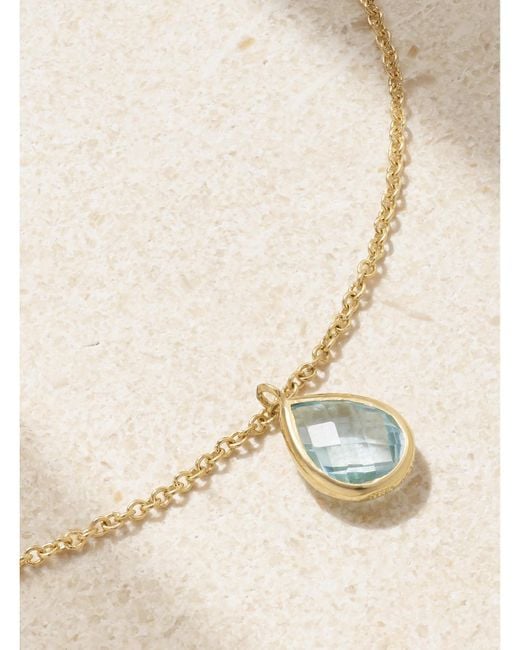 Mateo Natural 14-Karat Topaz Anklet