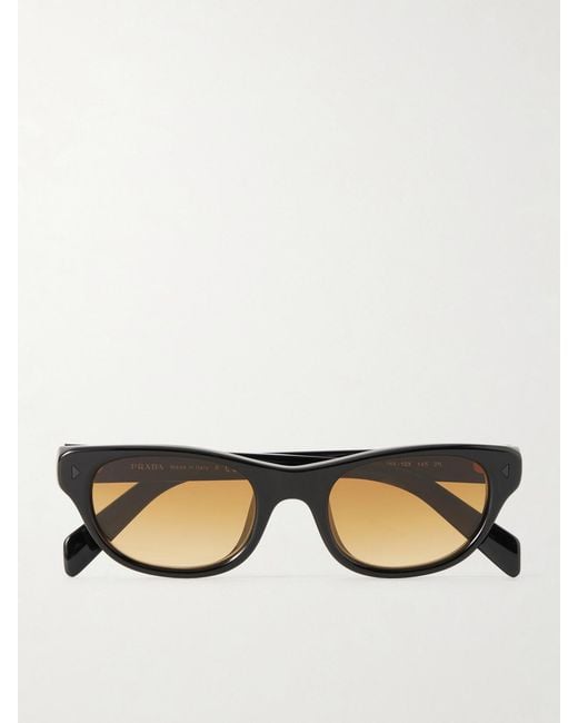 Prada Natural D-Frame Acetate Sunglasses
