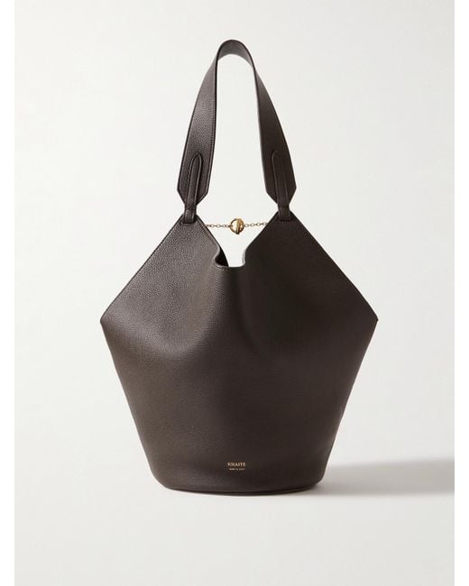 Khaite Black Lotus Kleine Tote Aus Strukturiertem Leder