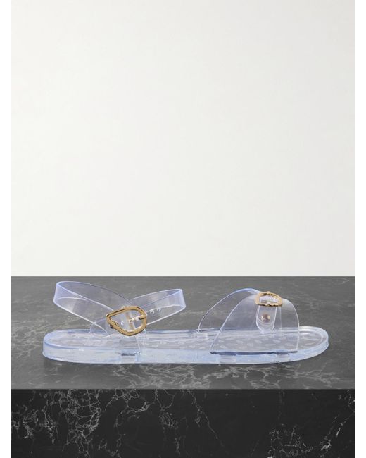 Ancient Greek Sandals Gray Irini Slingback-Sandalen Aus Recyceltem Pvc