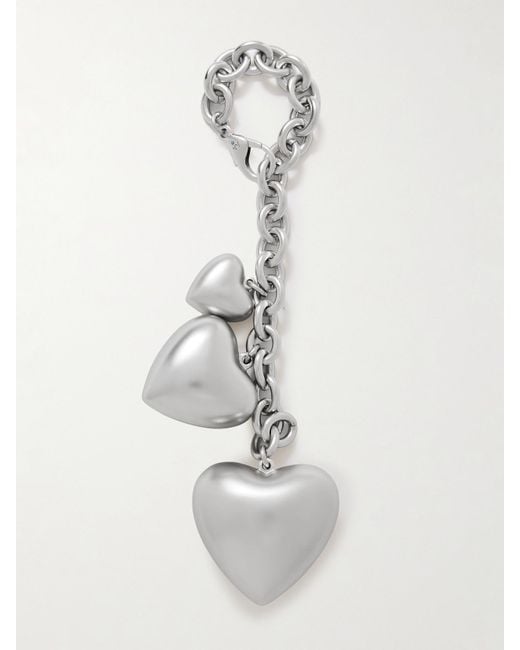 Roxanne Assoulin White The Puffy Heart-Tone Bag Charm