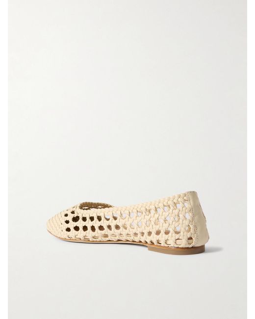 Staud Natural Nell Ballerinas Aus Geflochtenem Leder