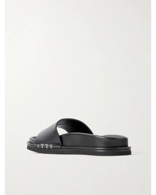J.W. Anderson White Fussbett Leather Slides