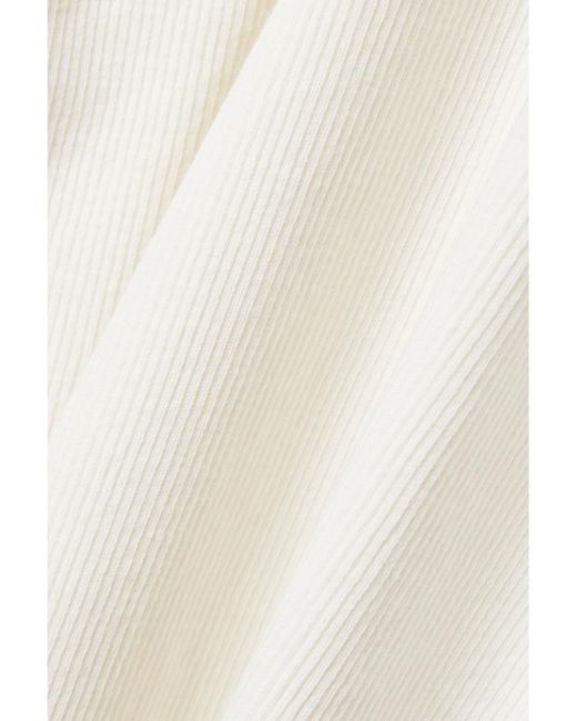 Nili Lotan Multicolor Jennifer Ribbed Cotton-Jersey Tank
