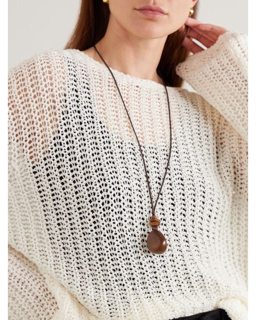 Hunting Season Natural The Pendant Tagua And Leather Necklace