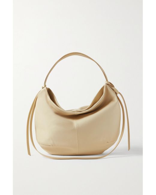 Oroton Brodie Oversized Leather Shoulder Bag in Natural Lyst Australia