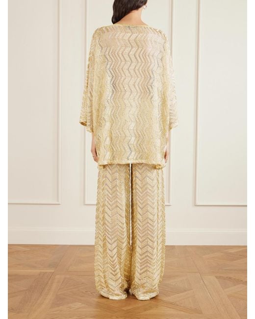 Missoni Natural Mare Metallic Crochet-Knit Cover-Up