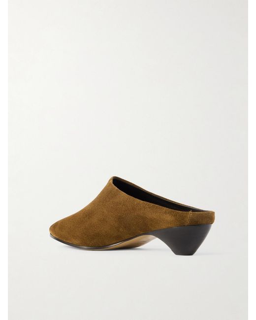 Le Monde Beryl Brown Allegra 35 Suede Mules