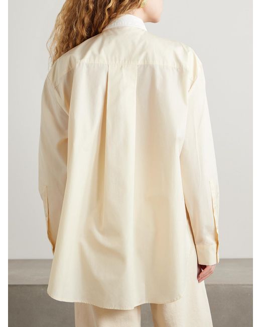 Another Tomorrow Natural Organic Cotton-Poplin Shirt