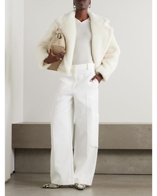 Max Mara Natural Oggeri Teddy Camel Hair And Silk-Blend Jacket