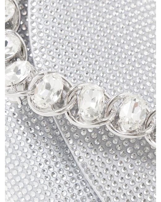 Judith Leiber Gray Taylor Clutch Aus Satin Mit Kristallen