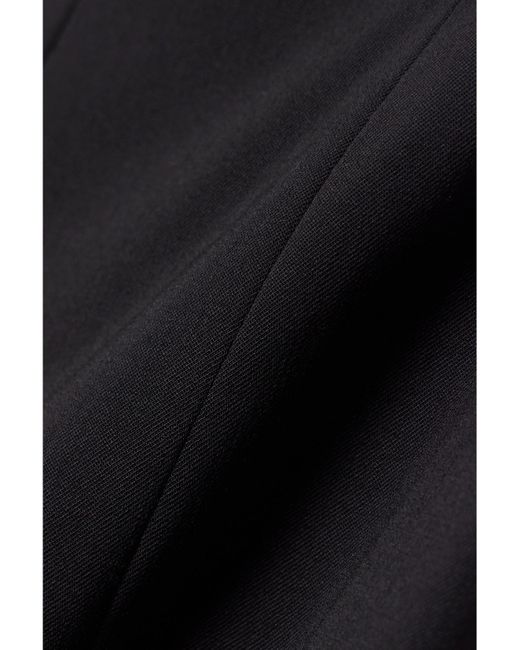Carolina Herrera Black Wool-Blend Flared Pants