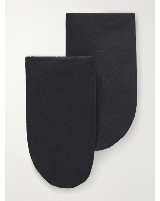 Gucci Black Gg-Monogram Jacquard Tights