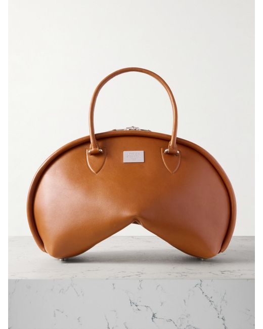 Acne Brown Bowlina Leather Tote