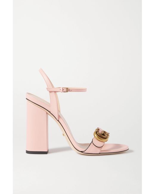 pink gucci platform sandals