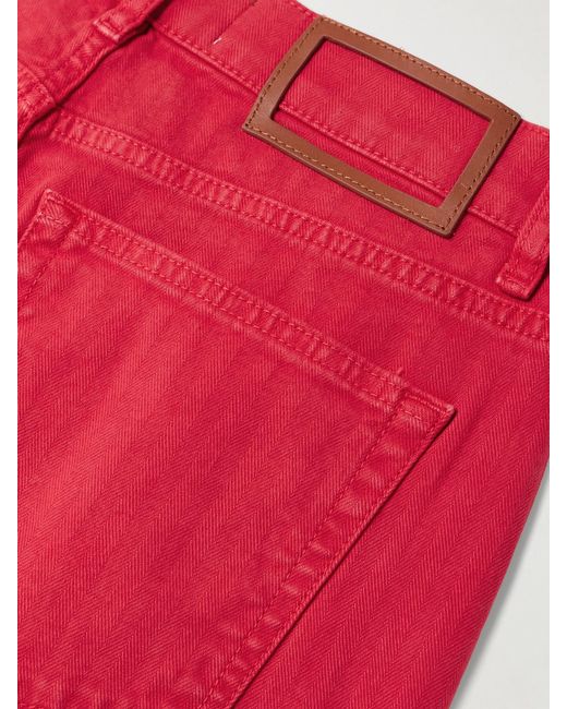 La Ligne Red Isadora High-Rise Wide-Leg Jeans