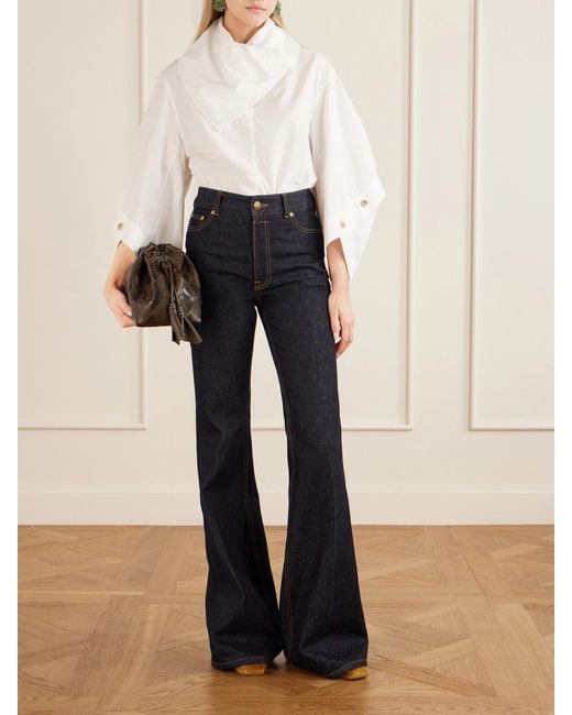 Zimmermann White Valiant Utility Cotton Shirt